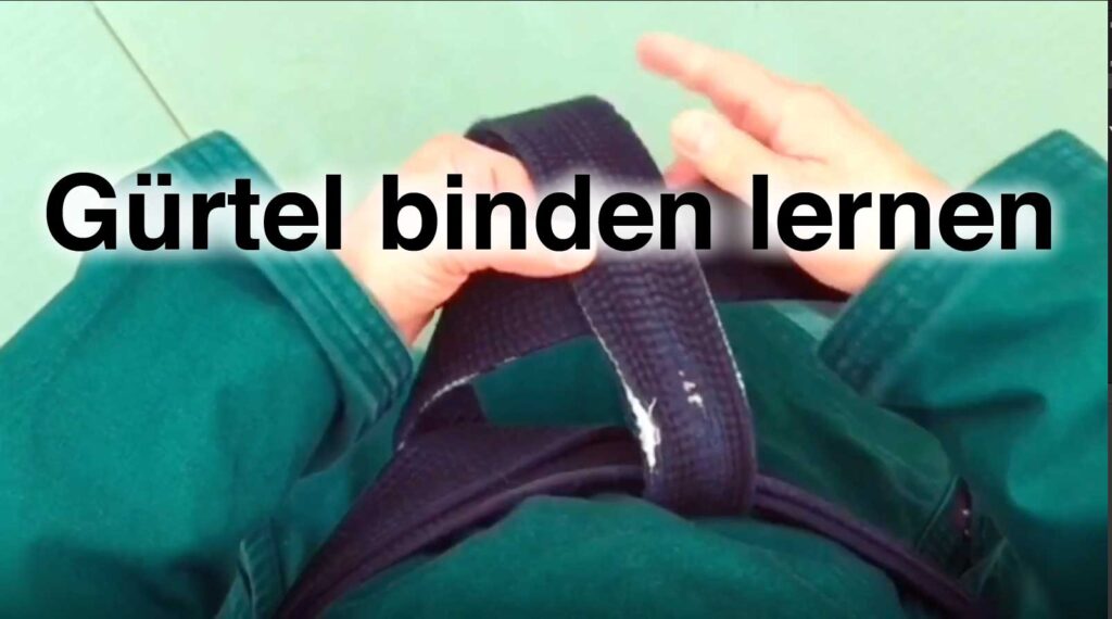 Gürtel binden lernen