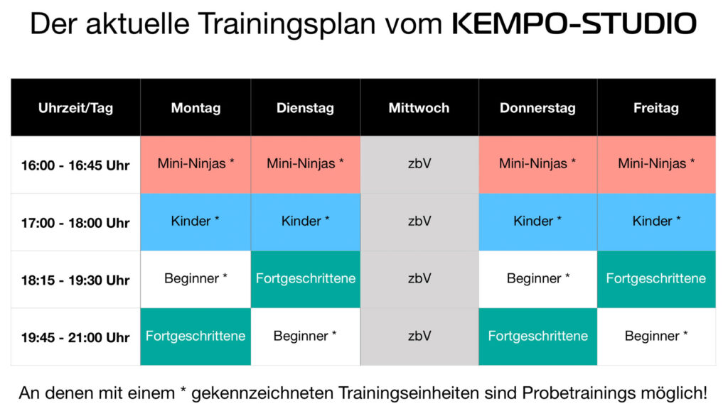 Trainingsplan