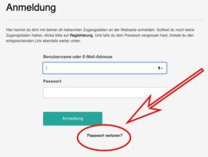 Passwort verloren?